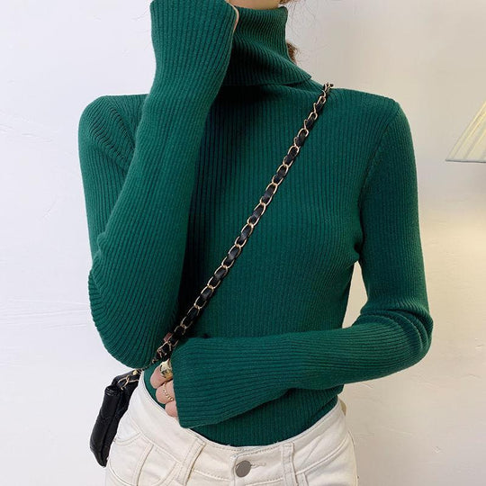 Damen-Rollkragenpullover, langärmlig, große Größen