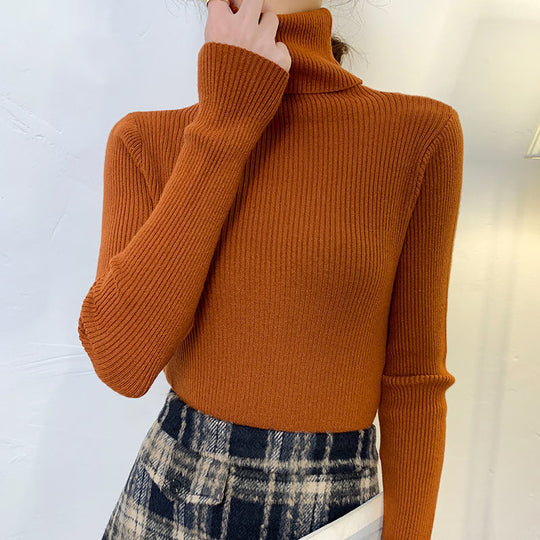Damen-Rollkragenpullover, körpernah, große Größen