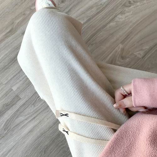 Kord-Hose für Damen, weiter Schnitt, gefüttert oder ungefüttert