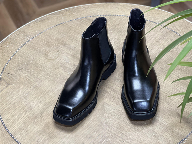 Herren-Chelsea-Stiefel aus Leder, Business-Stil