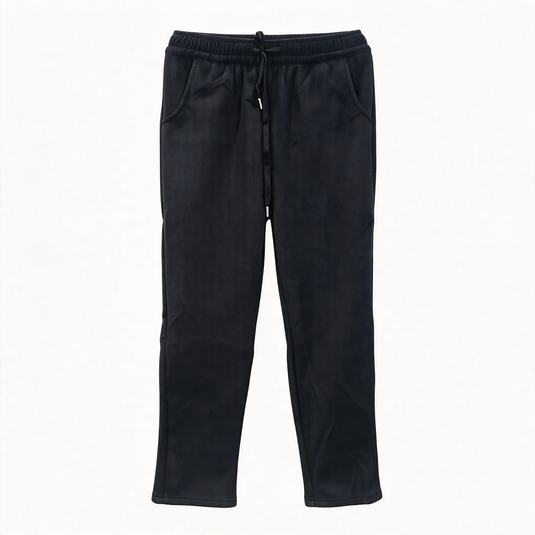 Kord-Hose mit weitem Bein, hoch tailliert, Herbst/Winter