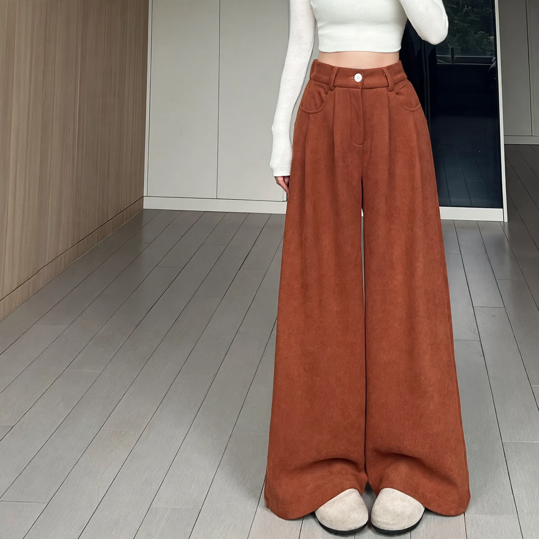 Damen-Cordhose, weit geschnitten, verschiedene Farben