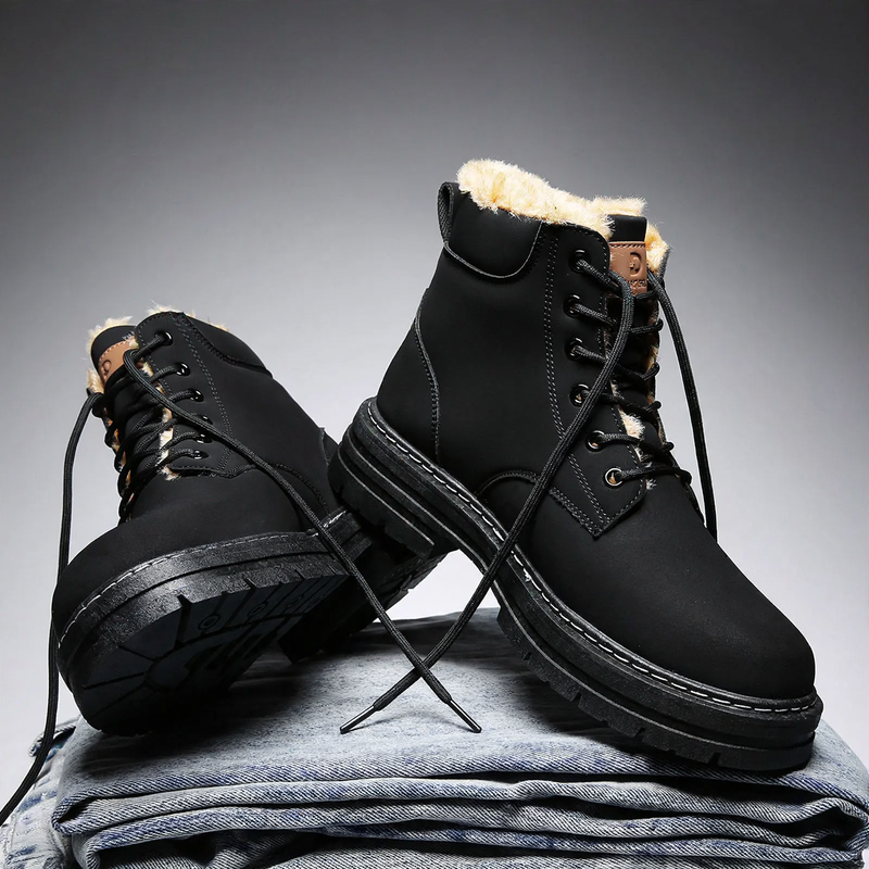Herren-Stiefel, gefüttert, knöchelhoch, Winter