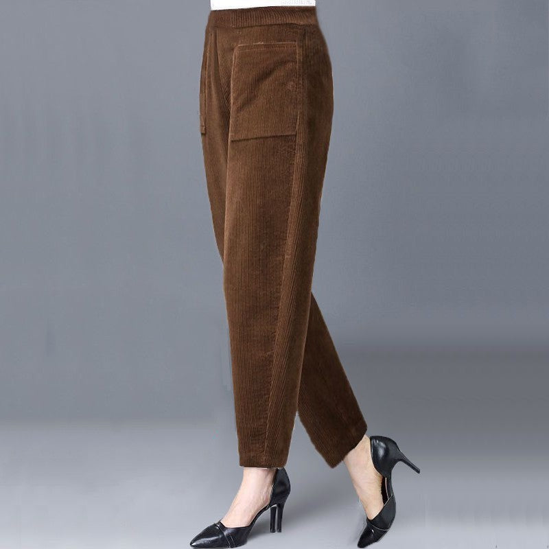 Damen-Cordhose im Harem-Stil