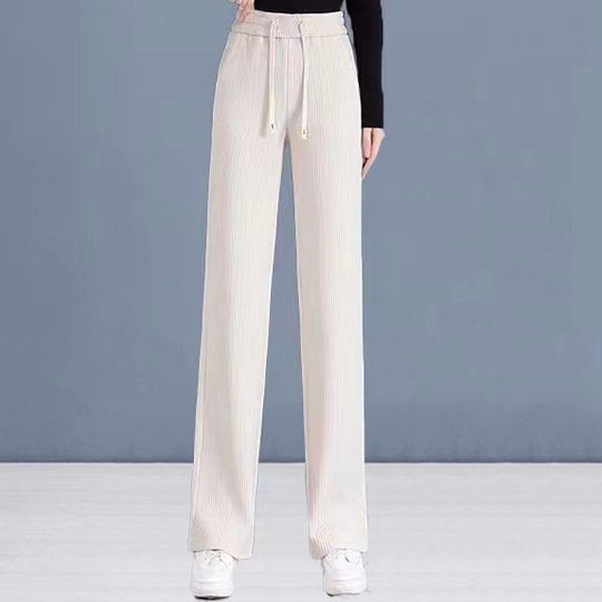 Damen-Freizeithose, Cord, schmaler Schnitt, gefüttert