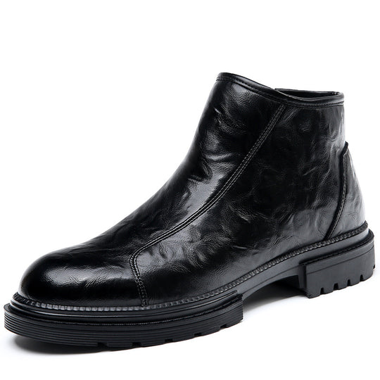 Robuste Herren-Lederstiefel im Vintage-Stil