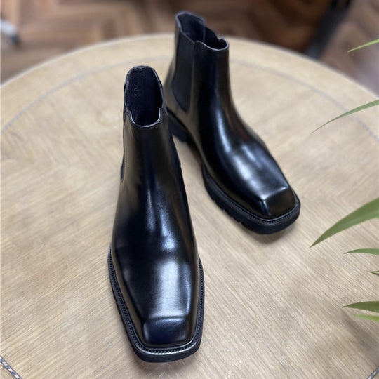 Herren-Chelsea-Stiefel aus Leder, Business-Stil