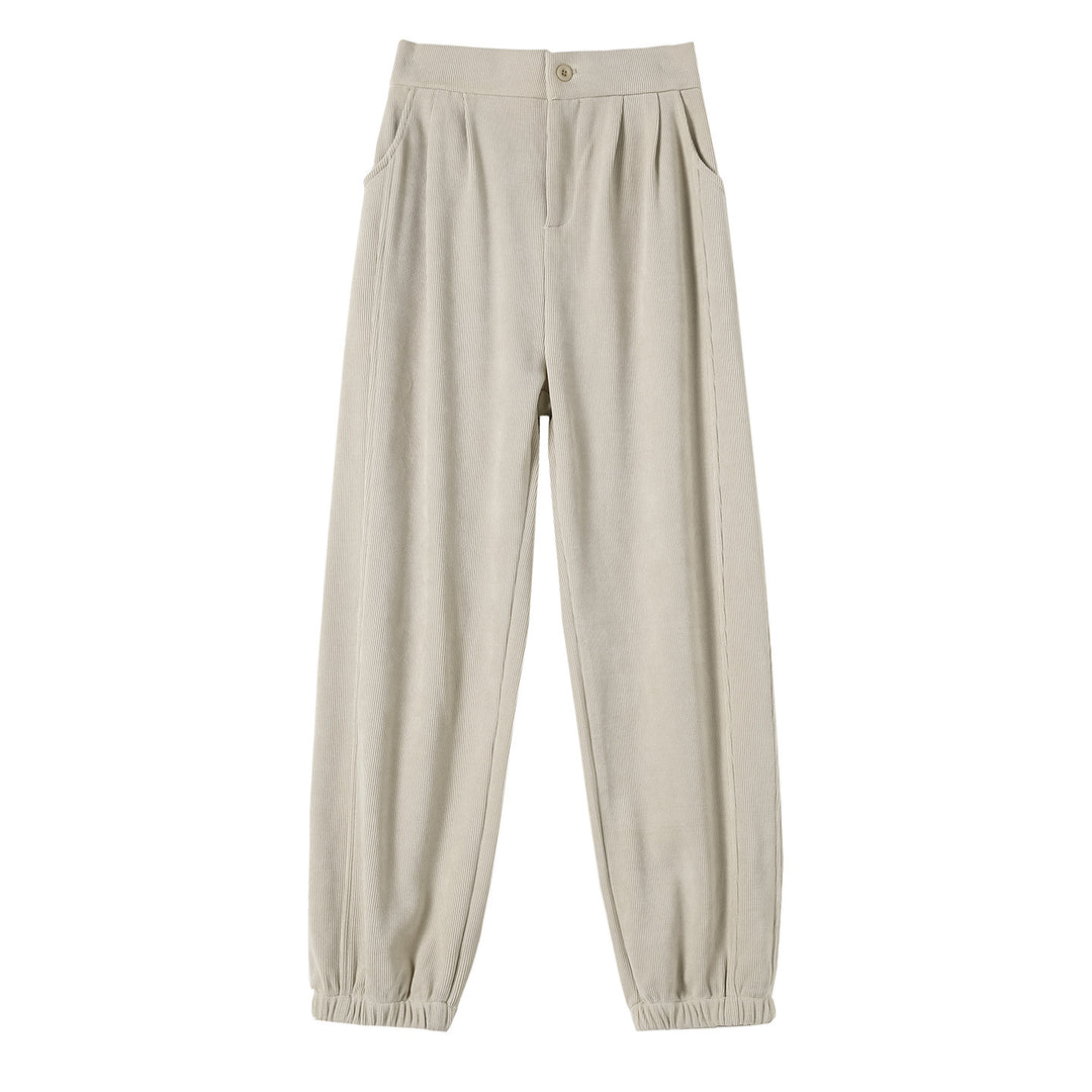 Gefütterte Chenille-Cord-Jogginghose