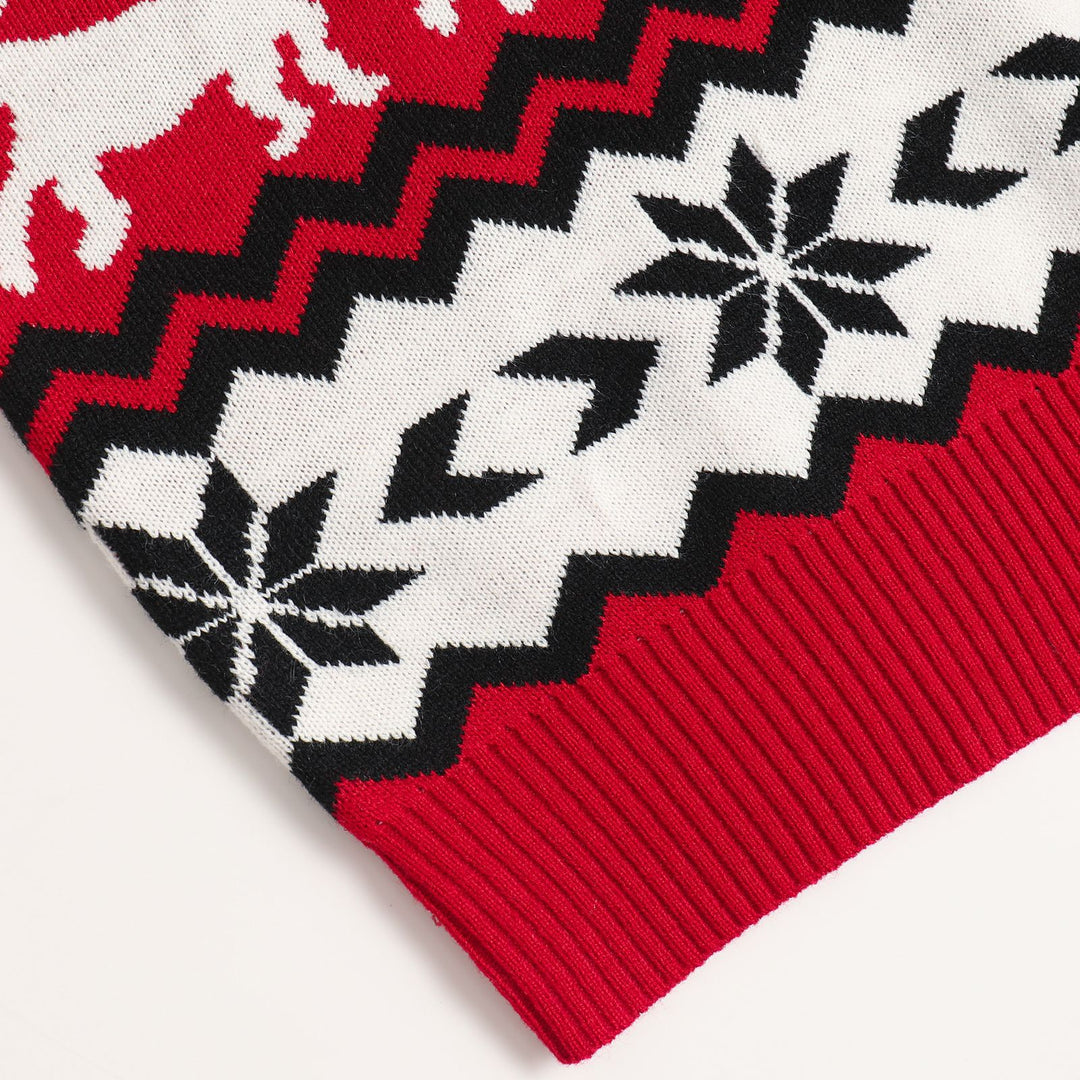 Weihnachtspullover mit Jacquard-Muster, Unisex