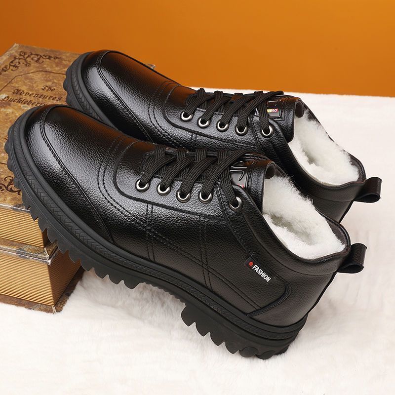 Gefütterte Herren-Winterstiefel, warm und bequem