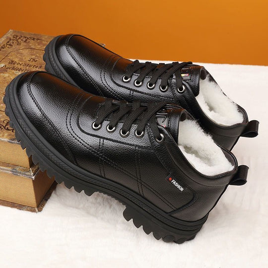 Gefütterte Herren-Winterstiefel, warm und bequem