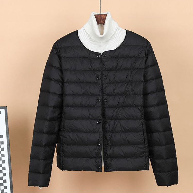 Leichte, kurze Daunenjacke als Unterzieher