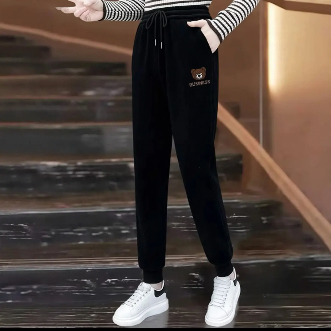 Gefütterte Cord-Freizeithose für Damen