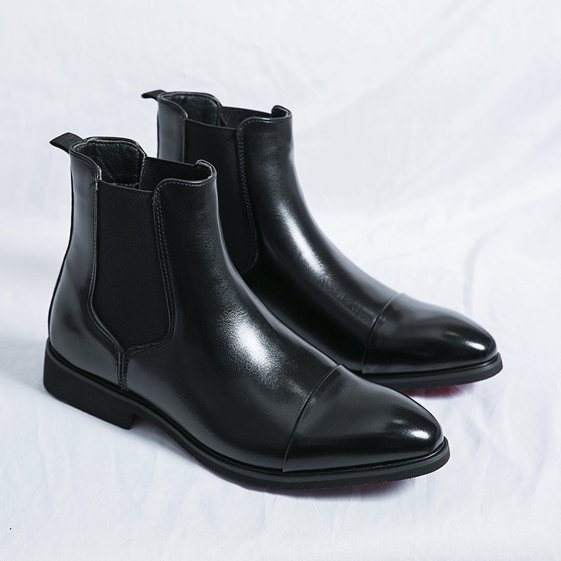 Herren-Chelsea-Boots, spitz zulaufend