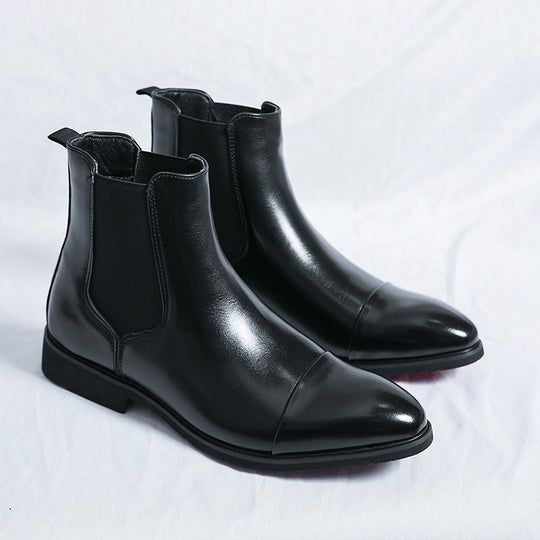 Herren-Chelsea-Boots, spitz zulaufend