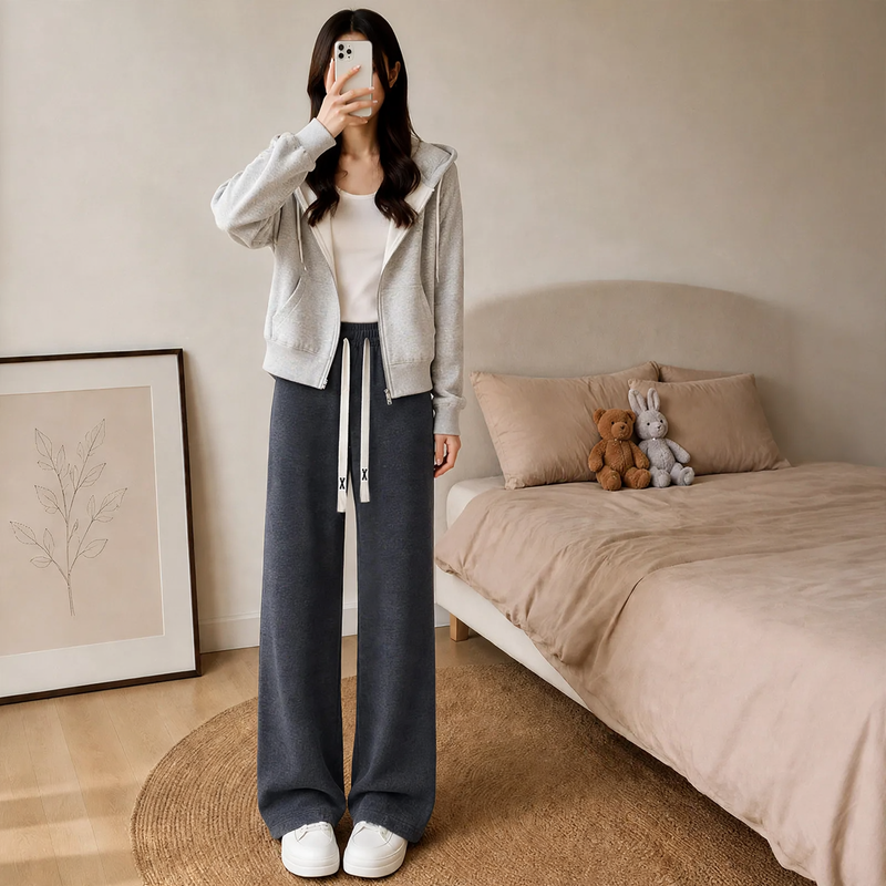 Gefütterte Damen-Cordhose mit Lammfleece-Optik