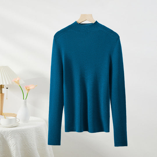 Damen-Rollkragenpullover aus Merinowolle