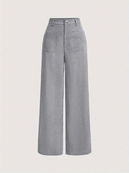 Kord-Hose mit geradem Schnitt