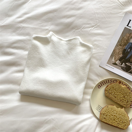 Damen-Strickpullover mit Stehkragen, weiches Material