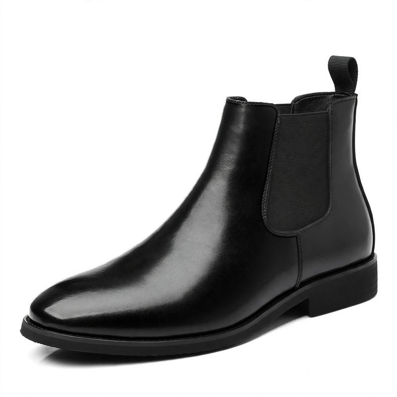 Herren-Chelsea-Stiefel, Vintage-Stil, Blockabsatz