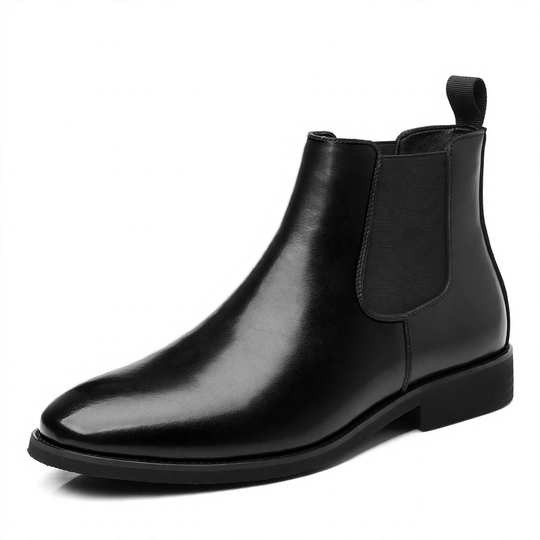 Herren-Chelsea-Stiefel, Vintage-Stil, Blockabsatz