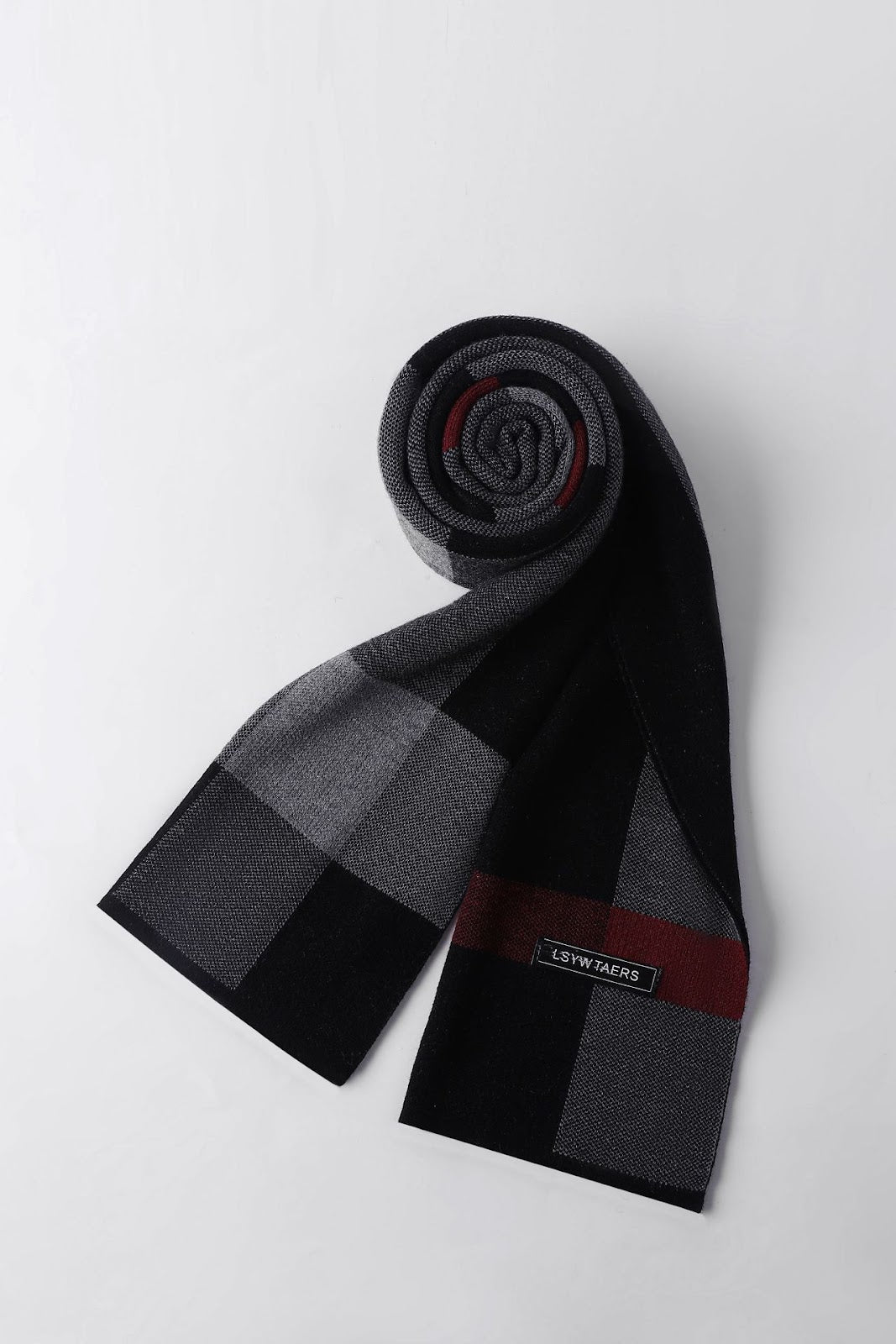 Herren-Strickschal, 195x28cm