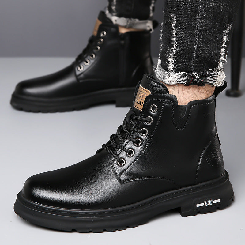 Herren-Arbeitsstiefel, gefüttert, rutschfest