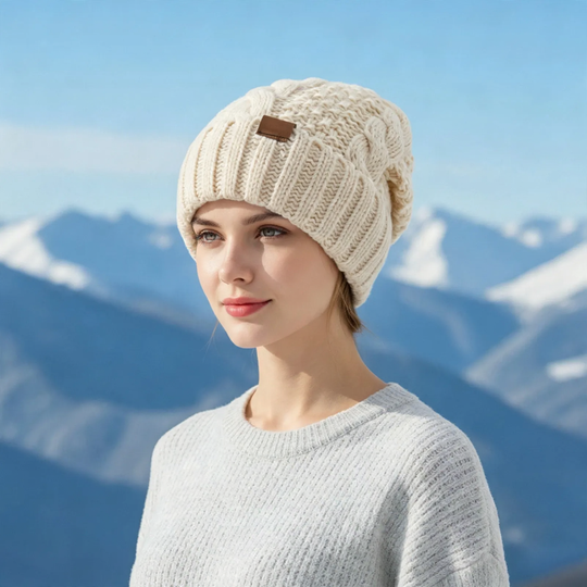 Winter-Set: Strickmütze und Schal