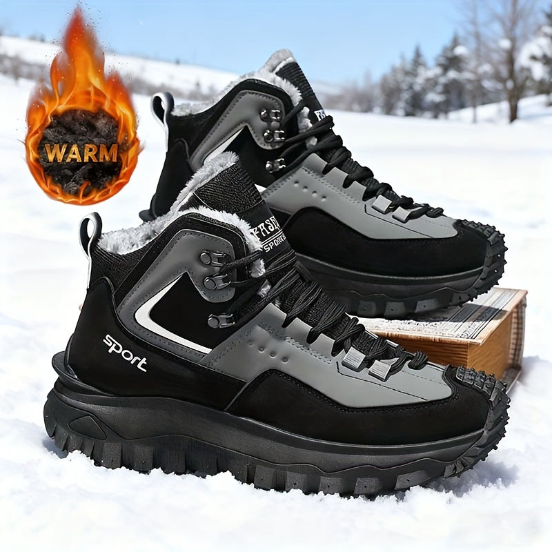 Gefütterte Herren-Winterstiefel für den Alltag