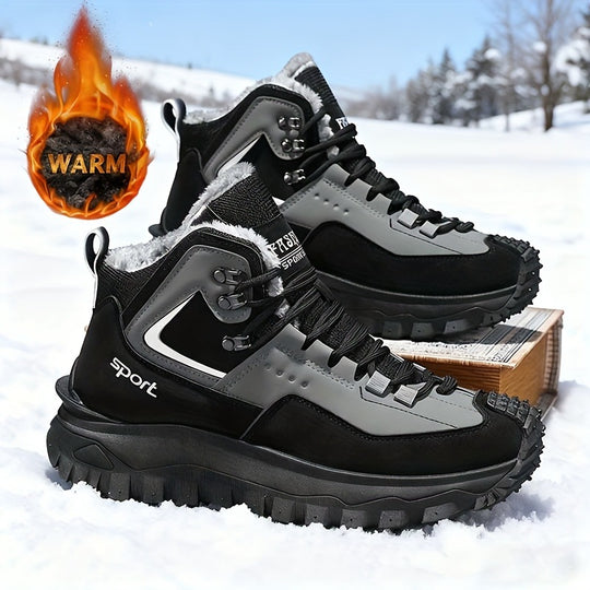 Gefütterte Herren-Winterstiefel für den Alltag