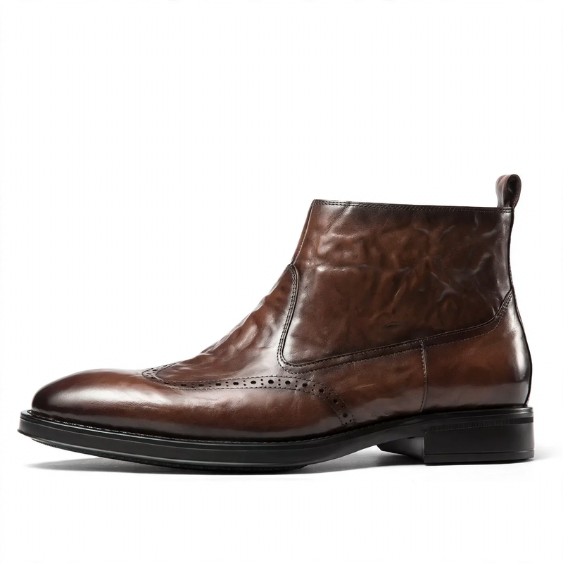 Retro Chelsea-Stiefel mit Warmfutter
