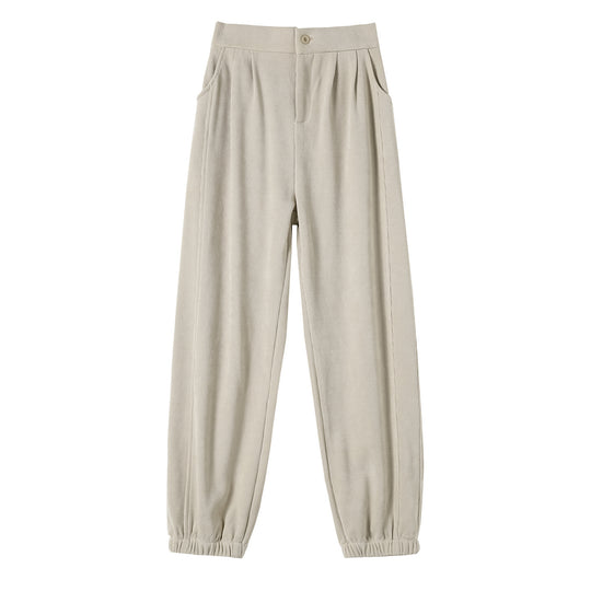 Gefütterte Chenille-Cord-Freizeithose