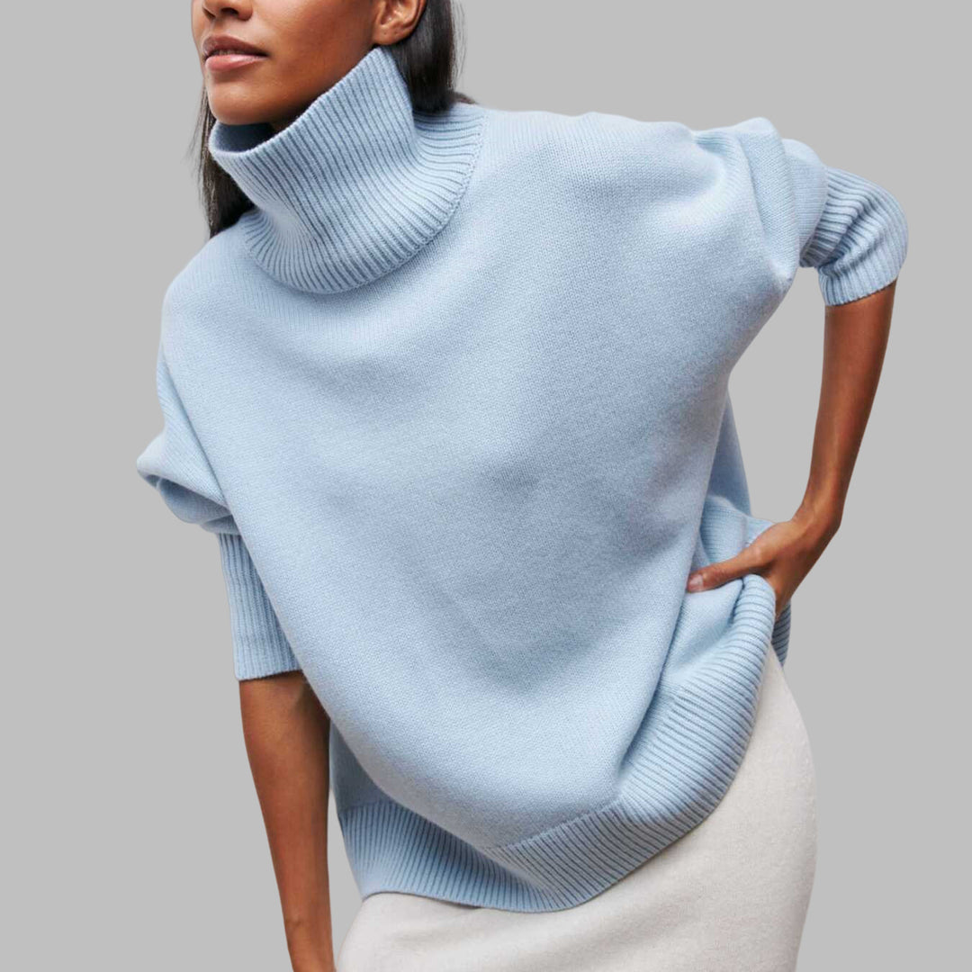 Lockerer Rollkragenpullover in klassischem Design