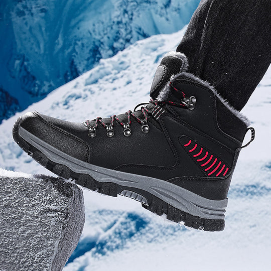 Gefütterte Herren Winter-Stiefel, hohe Passform