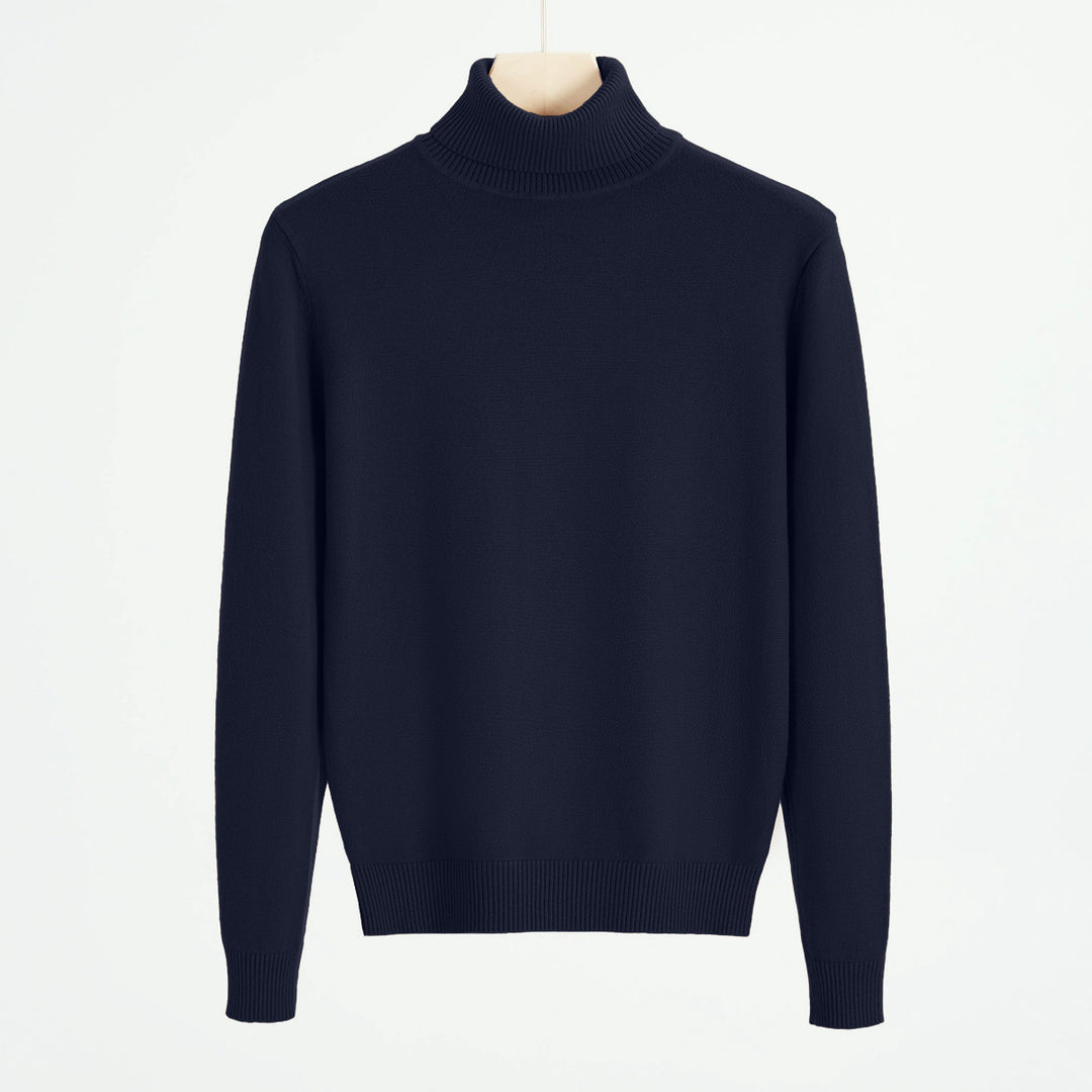 Herren-Strickpullover mit Rollkragen, warm