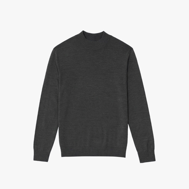 Herren-Strickpullover, maschinenwaschbar, Stehkragen