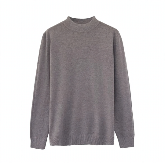 Herren-Strickpullover, schmal geschnitten, Rollkragen