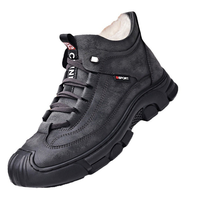 Gefütterte Herren-Stiefeletten, Winter-Freizeitschuhe