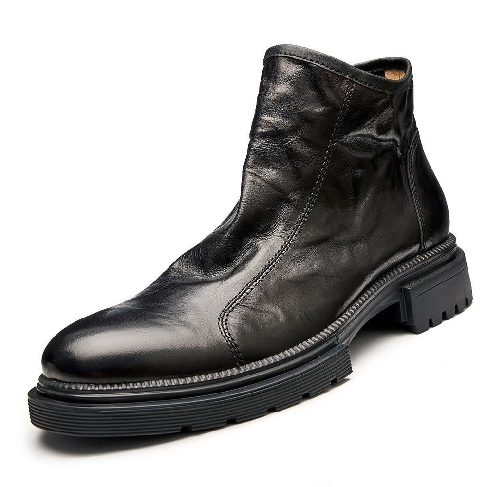 Herren-Chelsea-Stiefel aus Rindsleder, atmungsaktiv