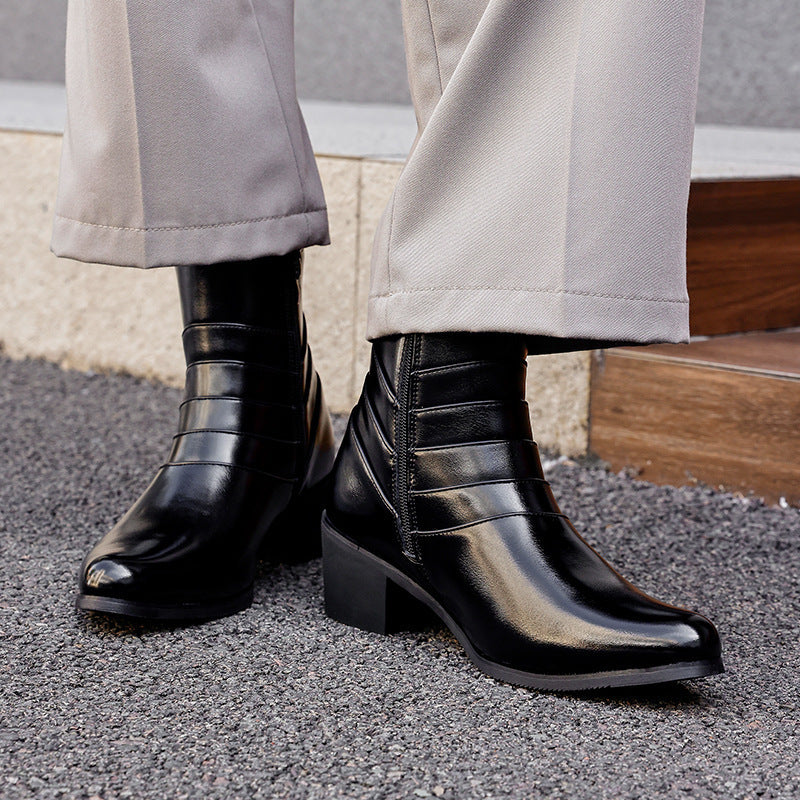 Herren-Chelsea-Stiefel mit dezenter Erhöhung