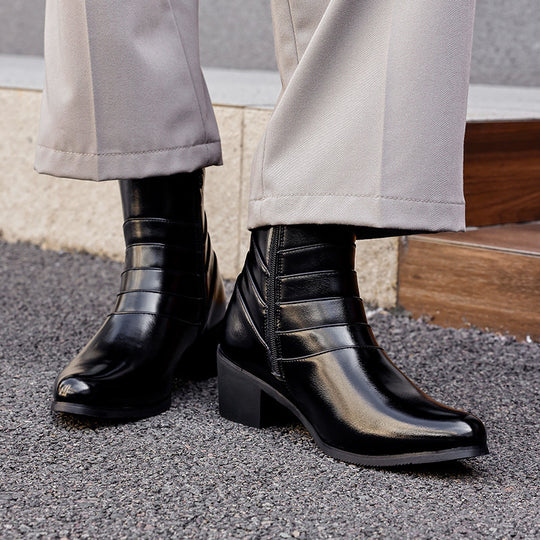 Herren-Chelsea-Stiefel mit dezenter Erhöhung