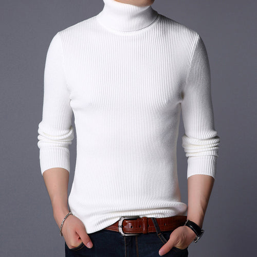 Herren-Strickpullover mit vertikalem Rippmuster