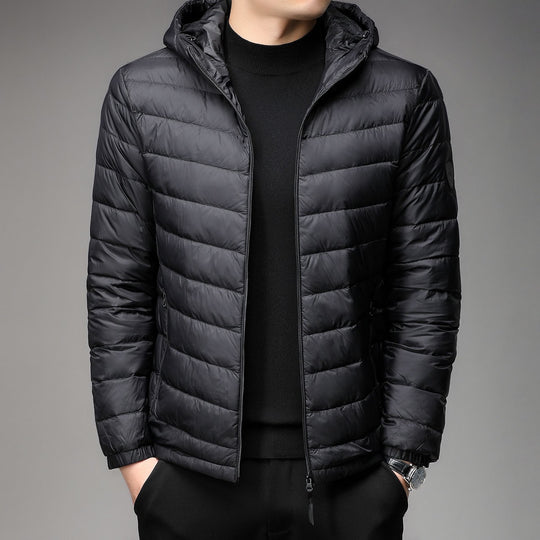 Leichte Herren-Steppjacke mit Stehkragen