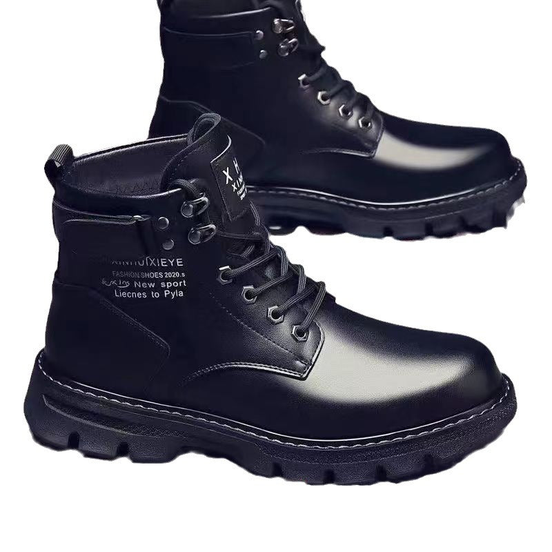 Gefütterte Herren-Stiefel im modernen Stil