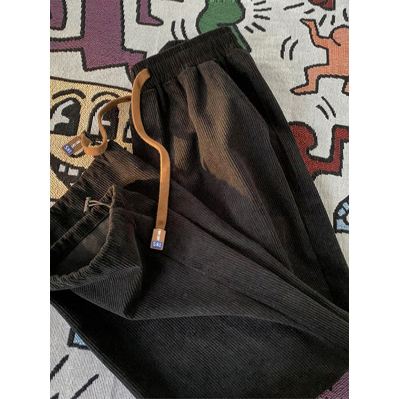 Kord-Freizeithose mit Kordelzug, gefüttert