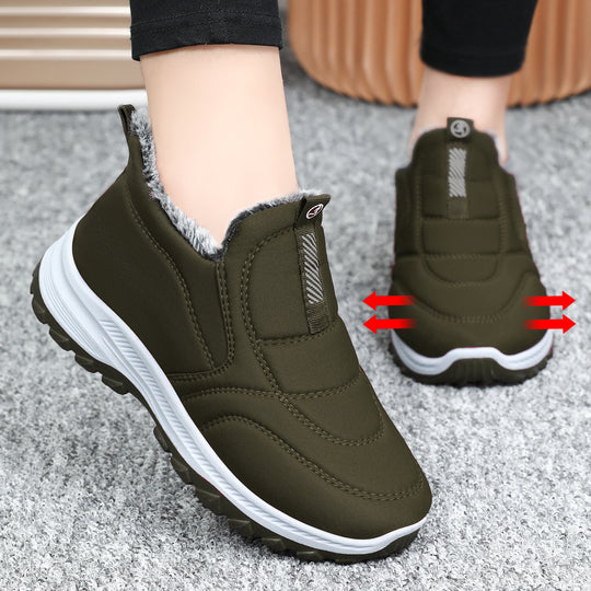 Gefütterte Winterstiefel für Damen und Herren, rutschfest