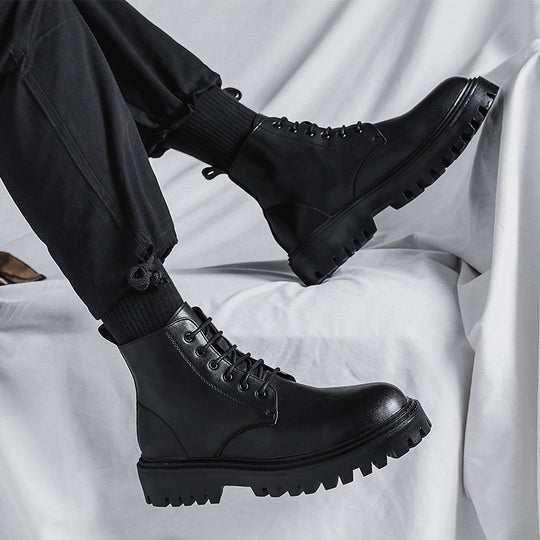 Klassische Herren-Stiefel, schwarz