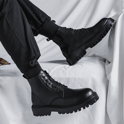 Klassische Herren-Stiefel, schwarz