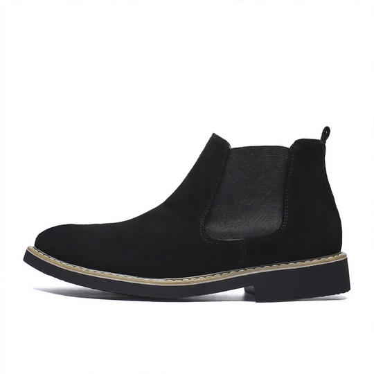 Herren-Chelsea-Stiefel aus Echtleder, gefüttert