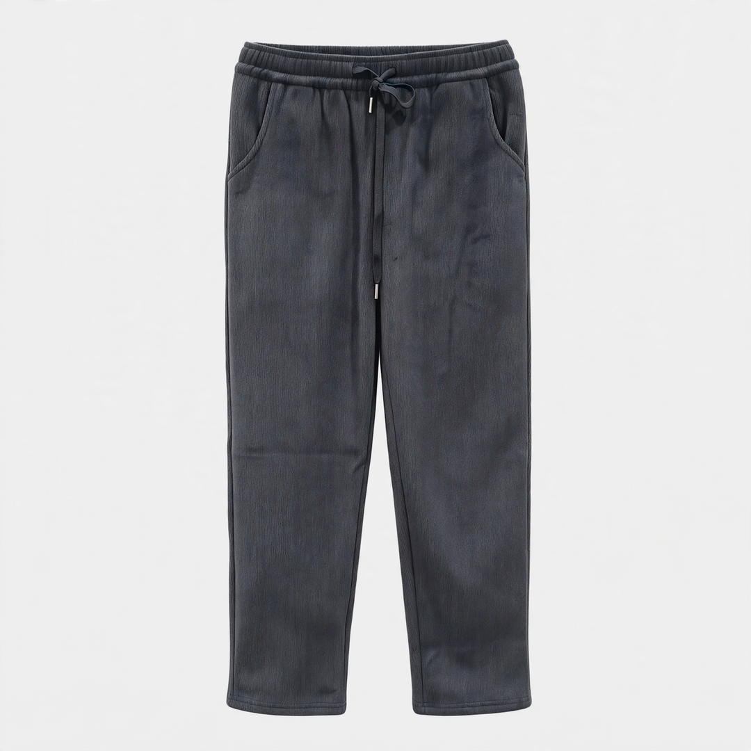 Kord-Hose mit weitem Bein, hoch tailliert, Herbst/Winter